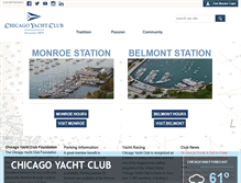 Tablet Screenshot of chicagoyachtclub.org